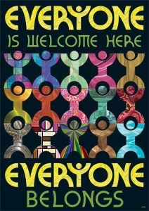 poster image everyone is welcome here