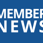 blue rectangle with text "member news"