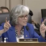 US Representative Katherine M. Clark, a Massachusetts Democrat, questioned Education Secretary Betsy DeVos