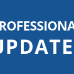 blue box with text "professional updates"